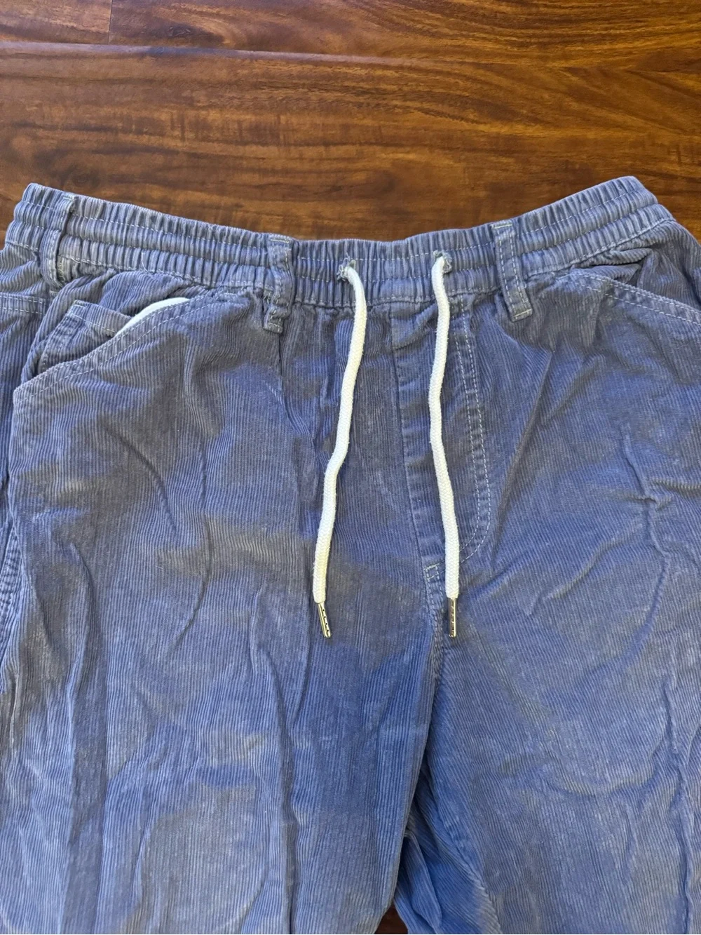 BDG Men's Light Blue Corduroy Drawstring Pants